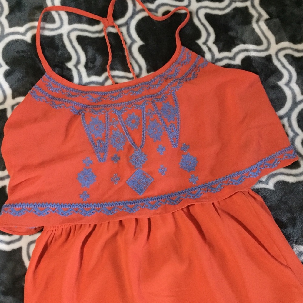 Francesa’s Collection burnt orange dress